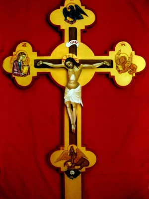Σταύρωση (Ανάγλυφος Βυζαντινός Σταυρός) 2