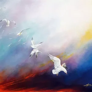 Το πέταγμα του Γλάρου 102x76cm 1 2023